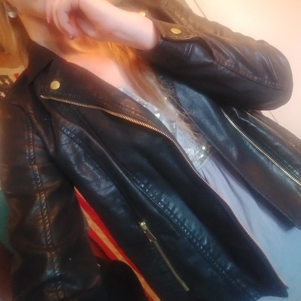 Vintage Black Leather Jacket